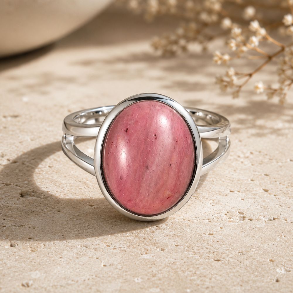 Bague Rhodochrosite en Argent 925