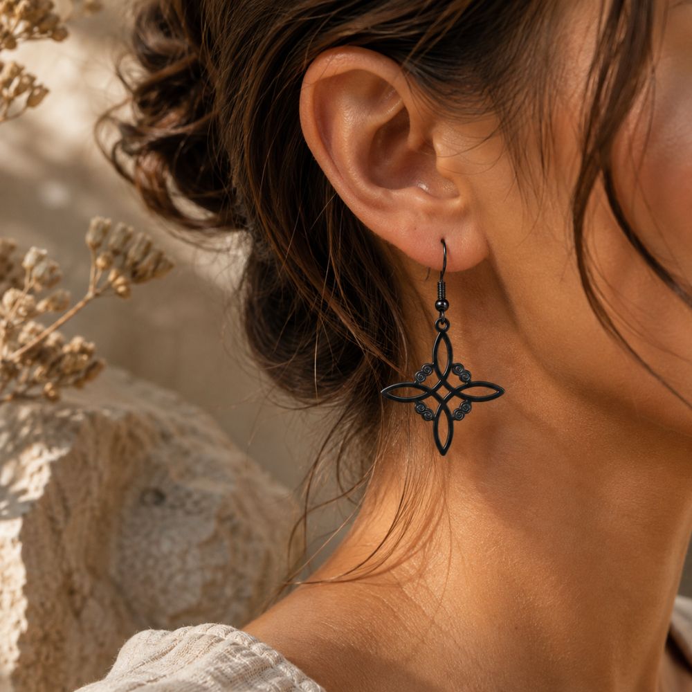 Boucles d’Oreilles Nœud de Sorcière