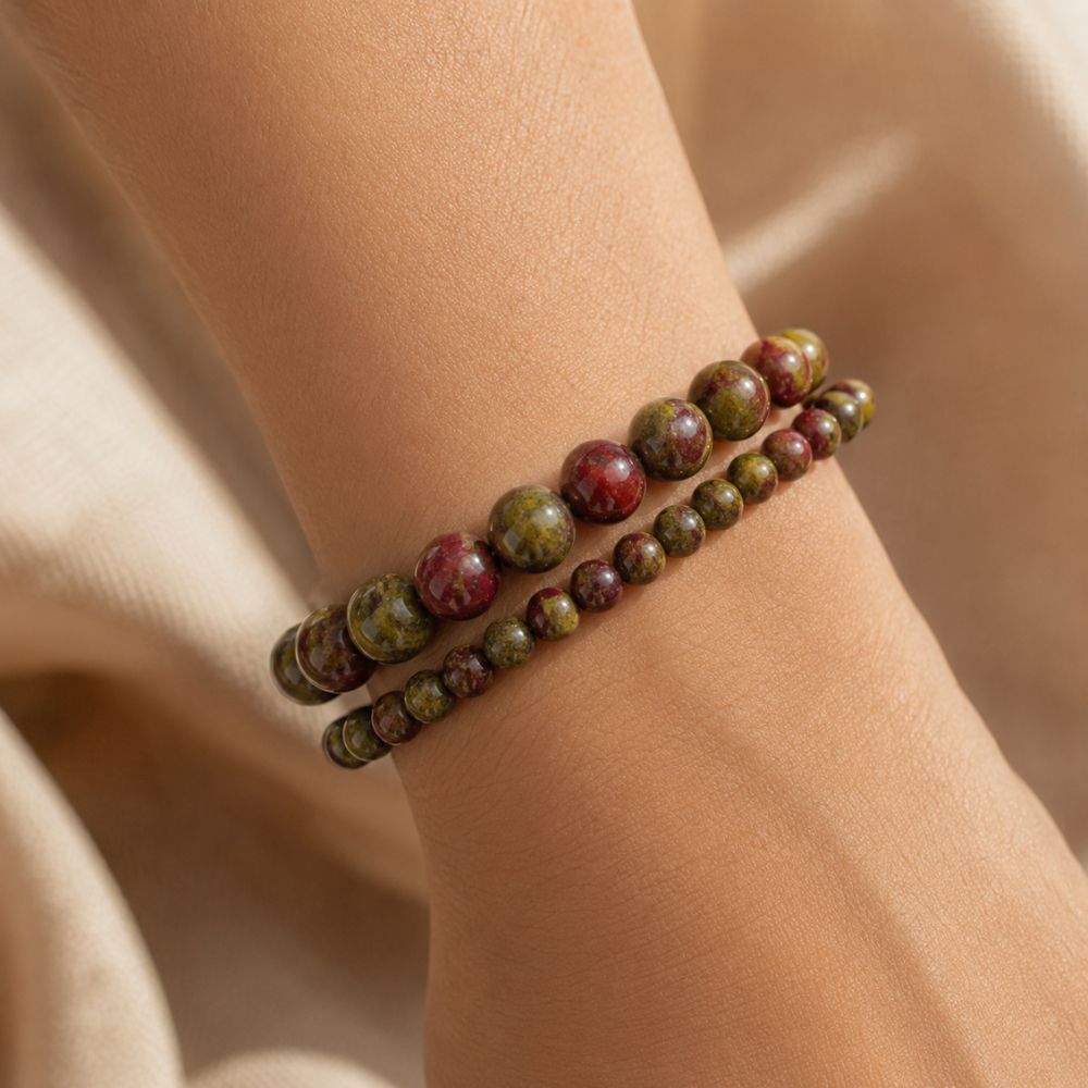 Bracelet Sang de Dragon en Pierres Naturelles