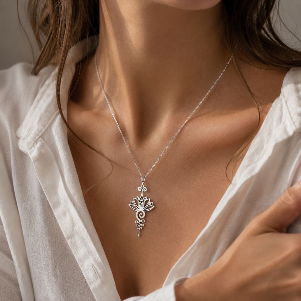 Pendentif Lotus Unalome