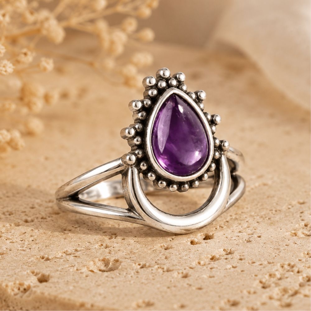 Bague Améthyste Argent 925