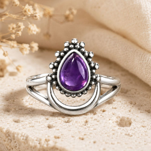 Bague Améthyste Argent 925