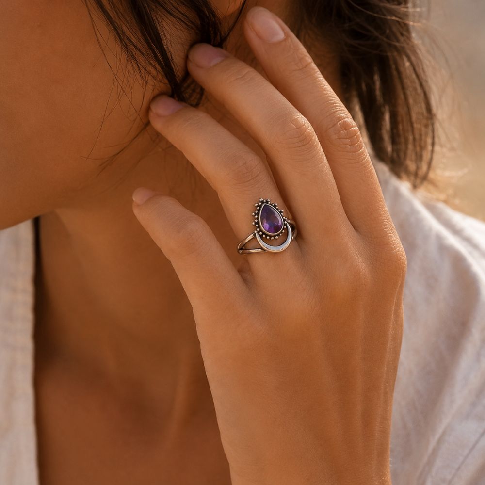 Bague Améthyste Argent 925