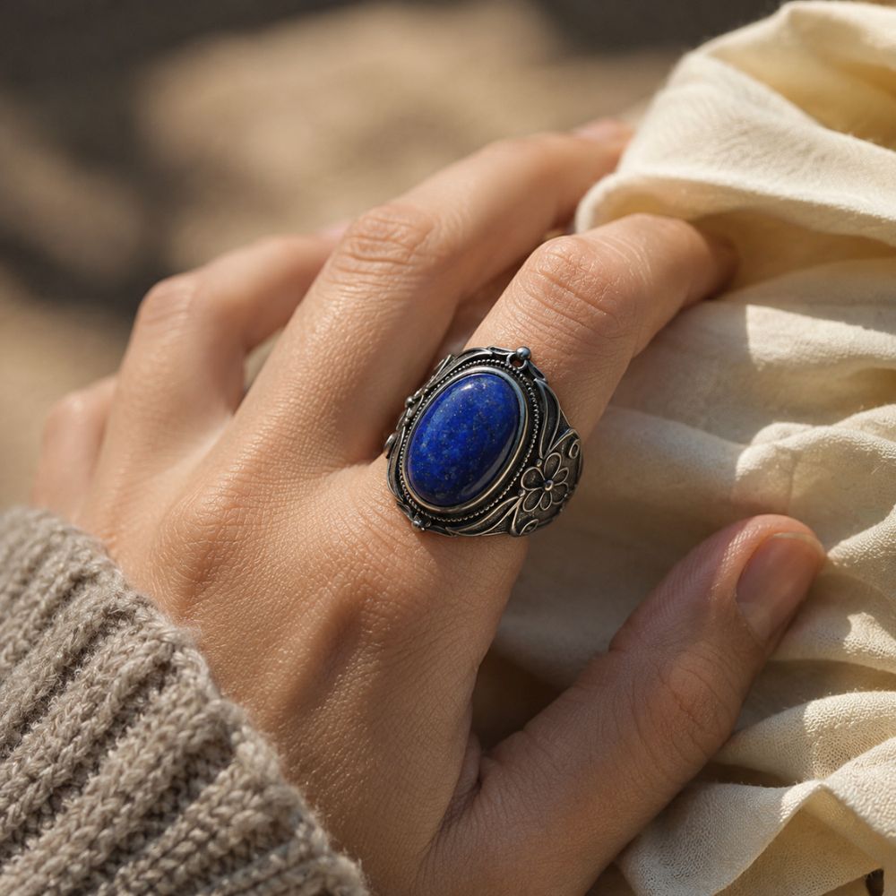 Bague Lapis Lazuli Vintage