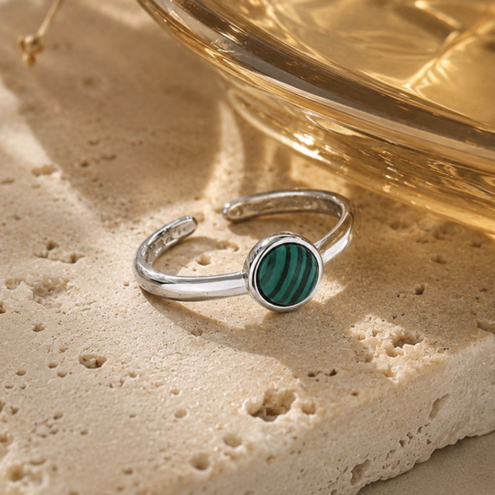 Bague Malachite Argent