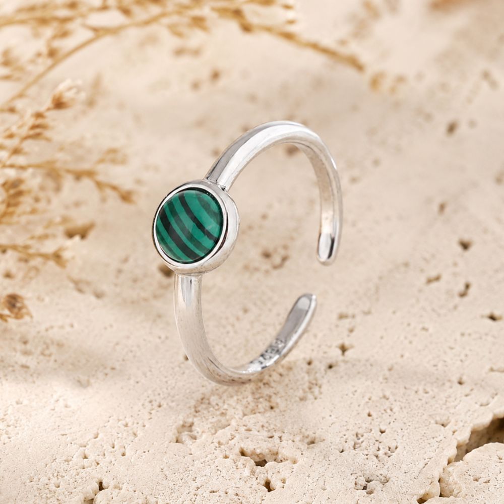 Bague Malachite Argent