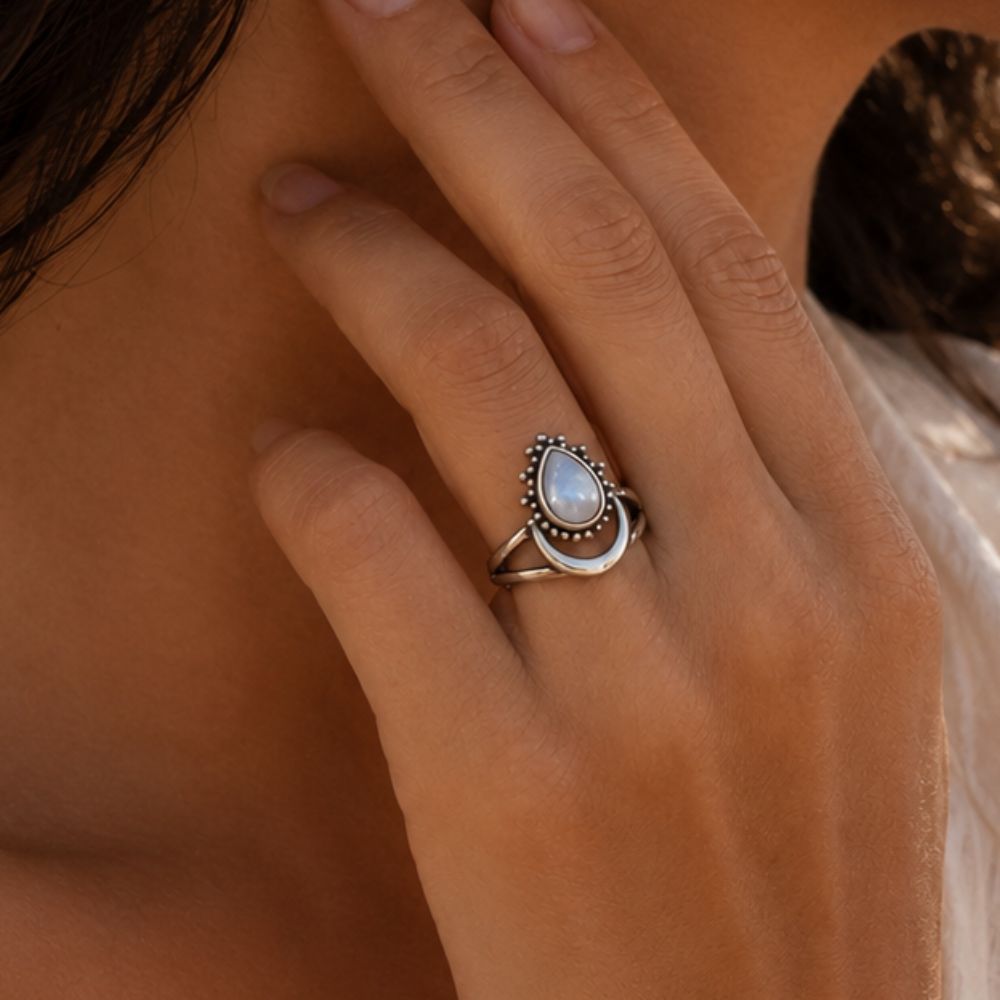 Bague Pierre de Lune Argent