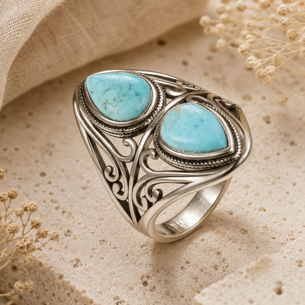 Bague Turquoise Argent 925