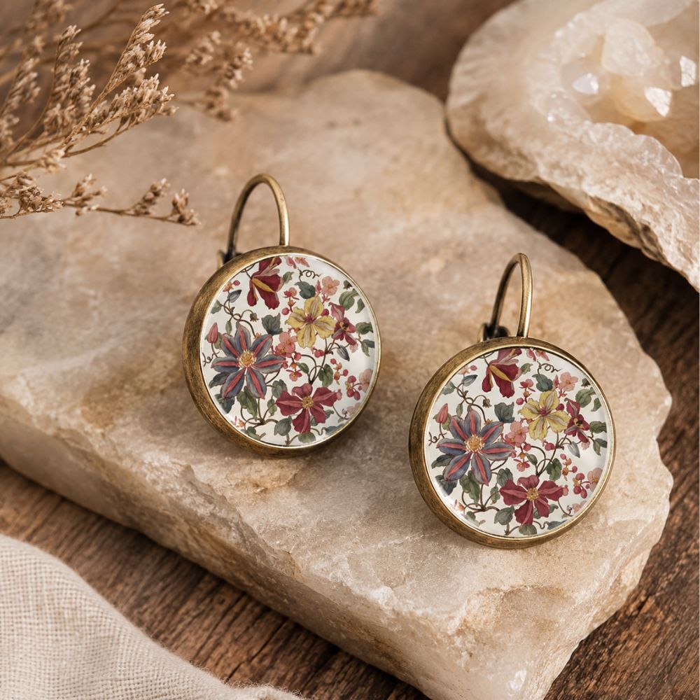 Boucle d’Oreille Bohème Fleurie