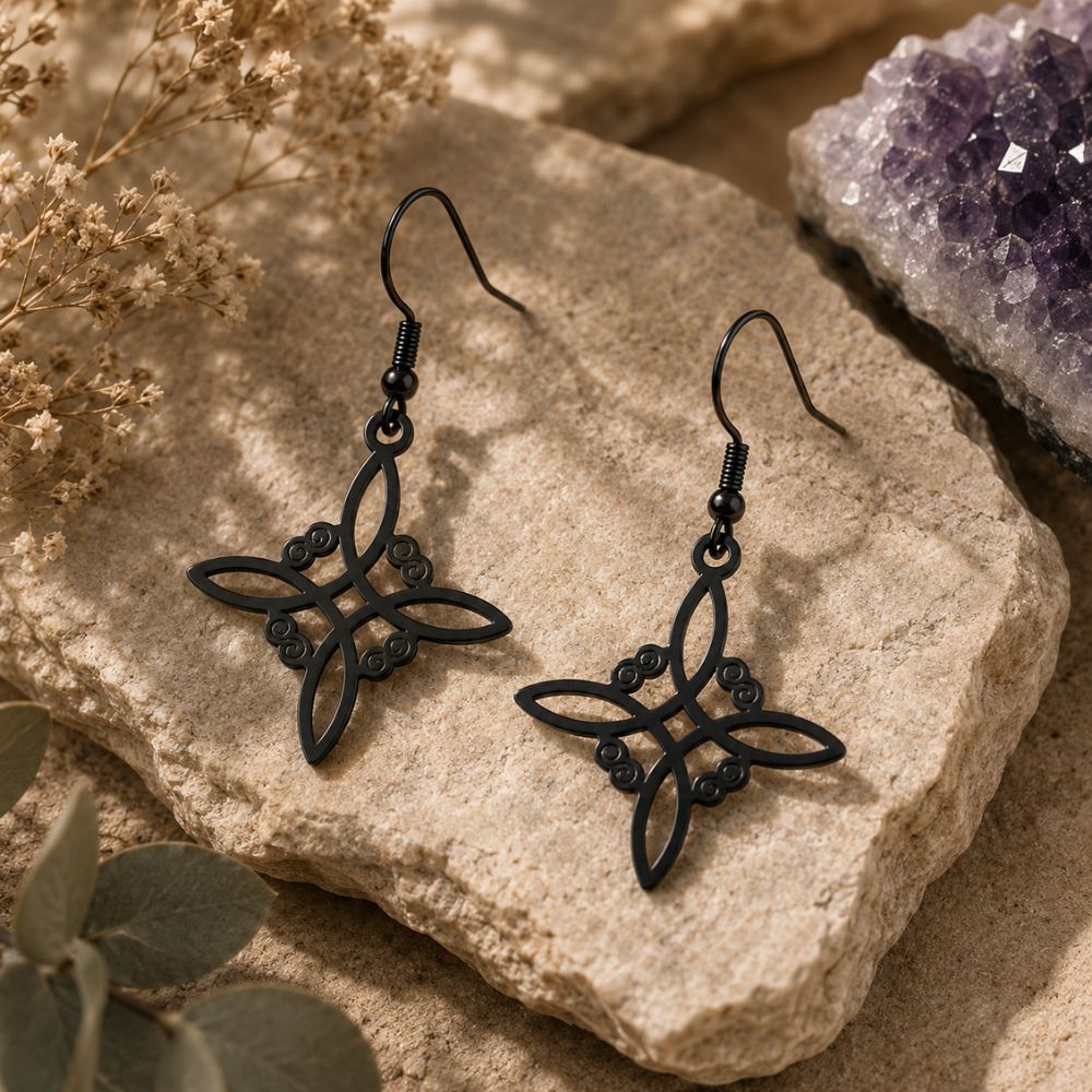 Boucles d’Oreilles Nœud de Sorcière