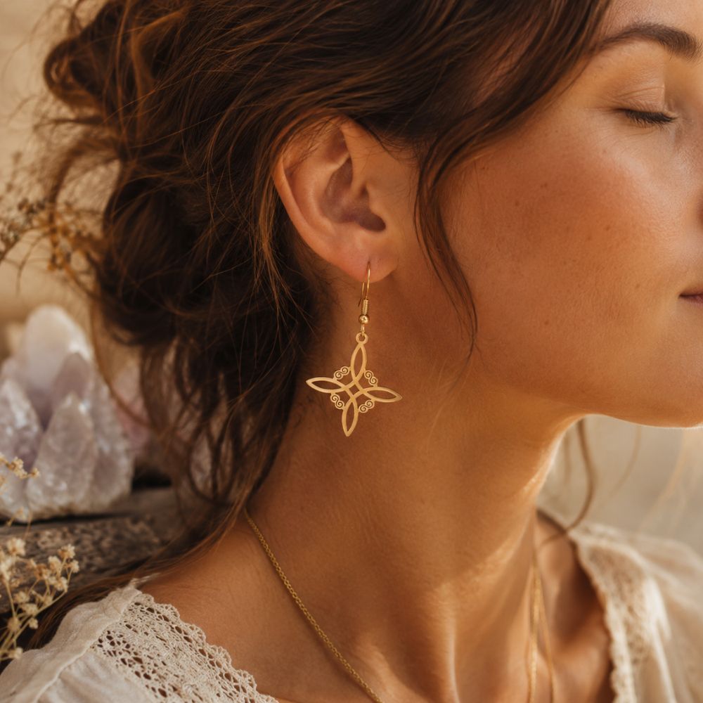 Boucles d’Oreilles Nœud de Sorcière