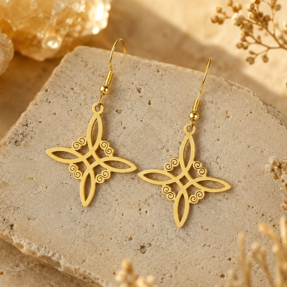Boucles d’Oreilles Nœud de Sorcière