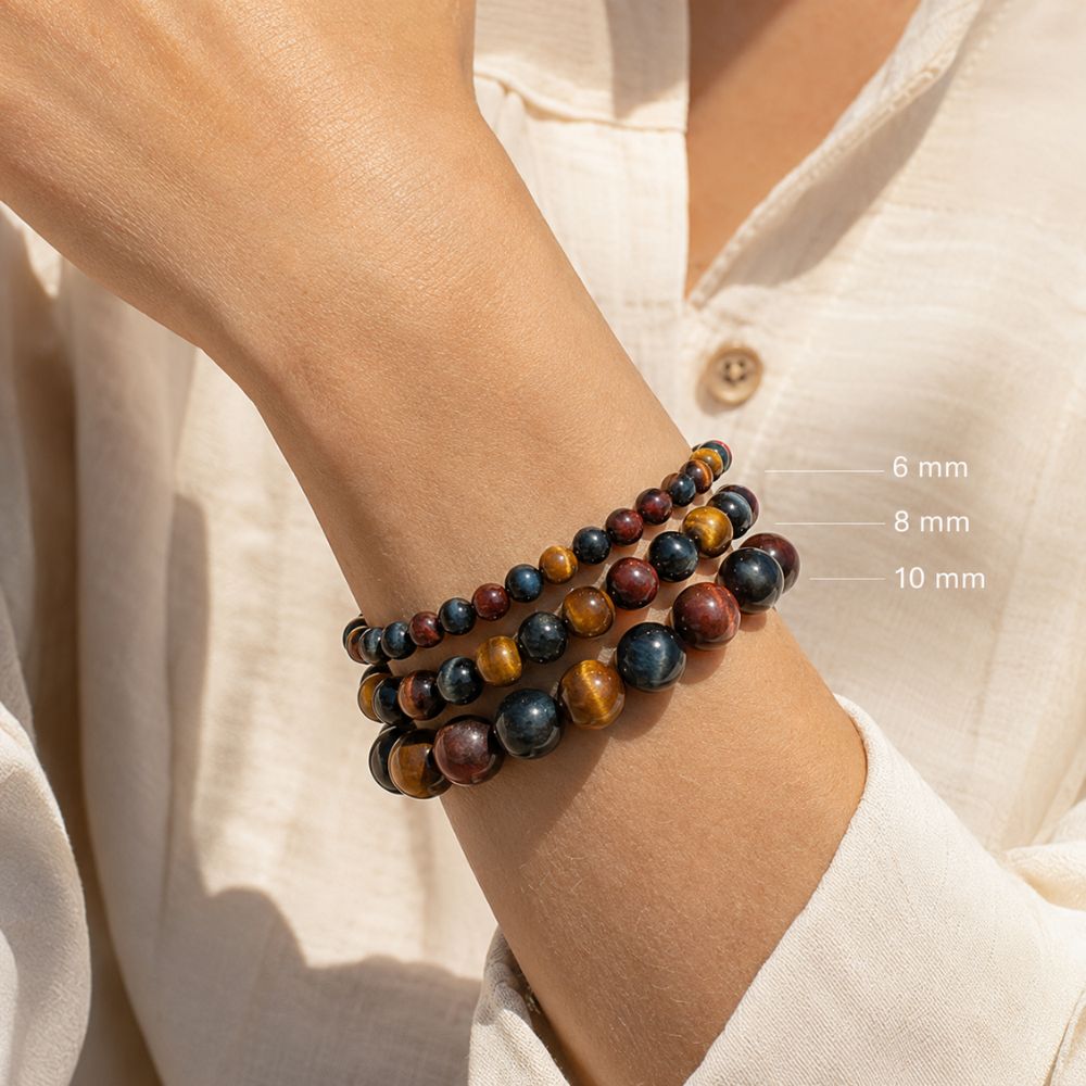 Bracelet 3 Œils en Pierres Naturelles