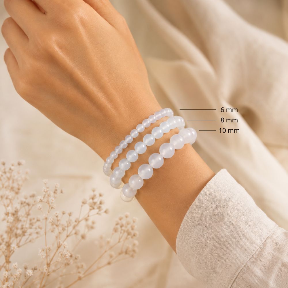 Bracelet Agate Blanche