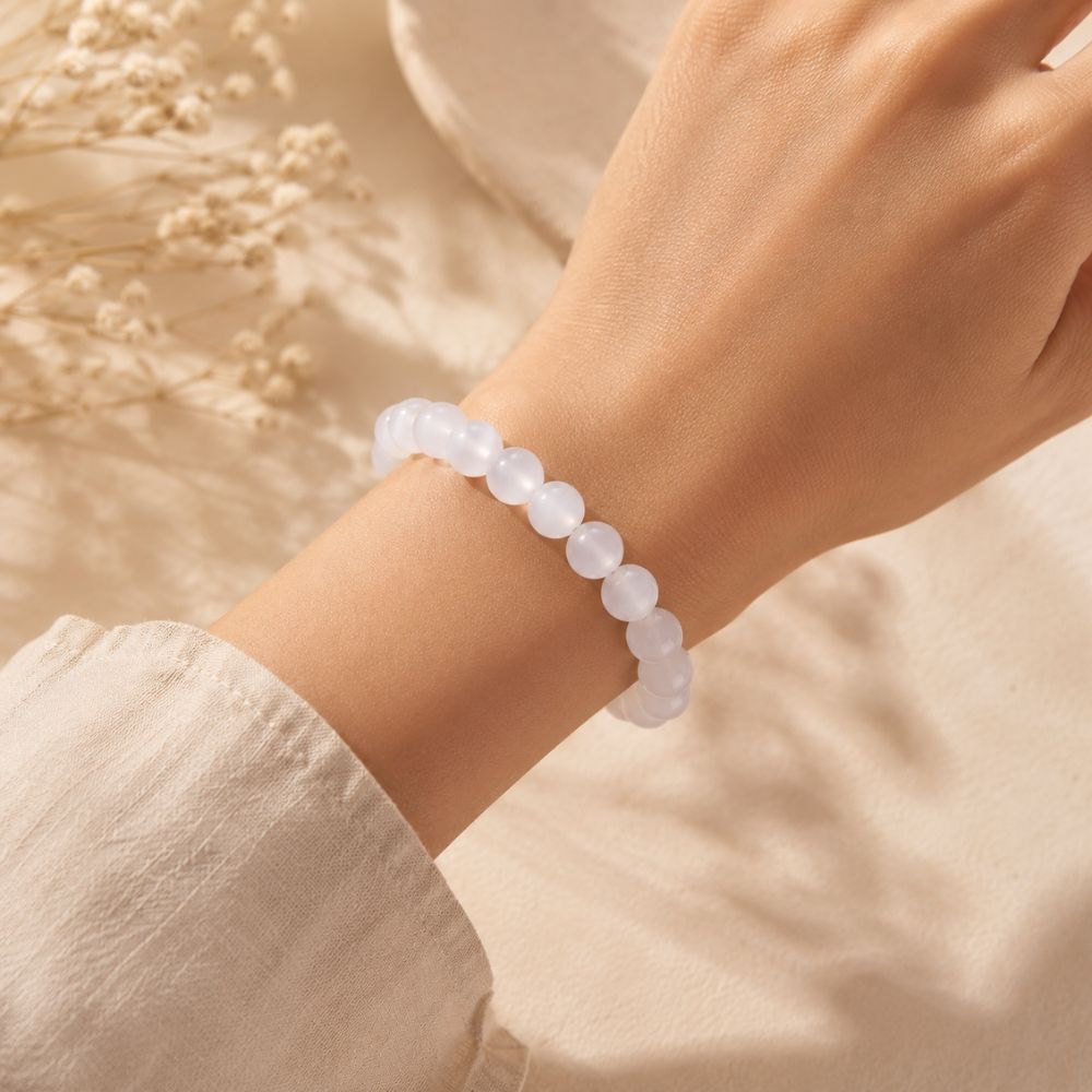 Bracelet Agate Blanche