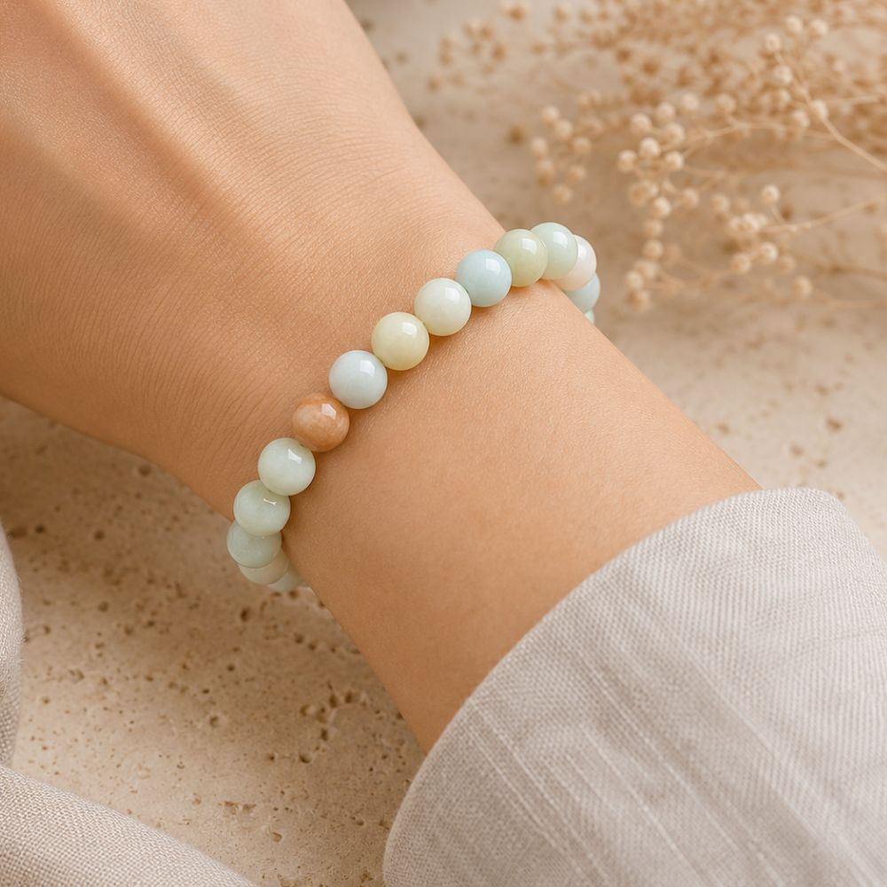 Bracelet Amazonite en Pierres Naturelles