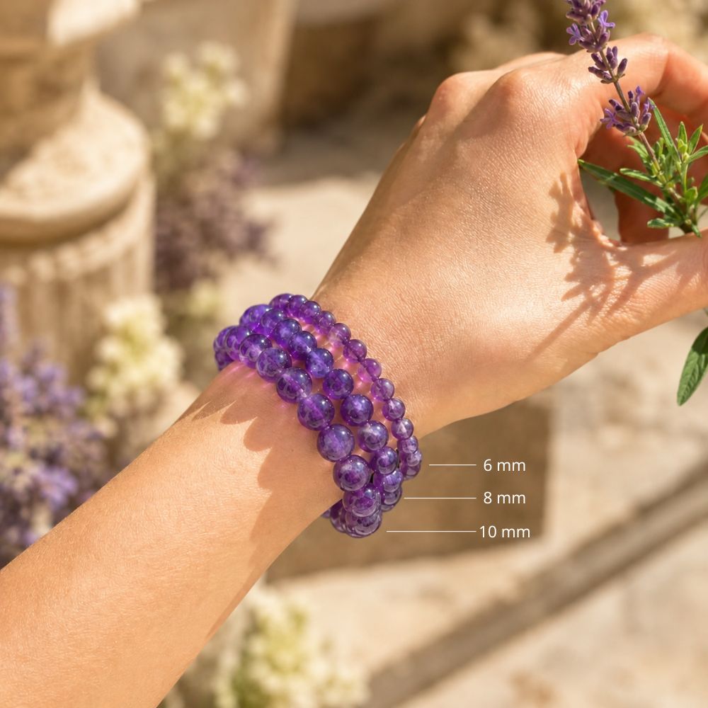 Bracelet Améthyste Véritable