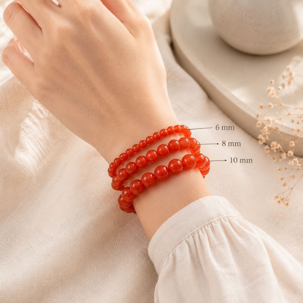 Bracelet Cornaline en Pierres Naturelles