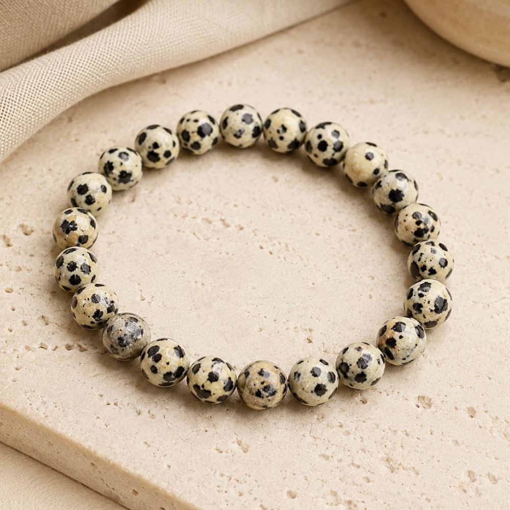 Bracelet Jaspe Dalmatien Naturel