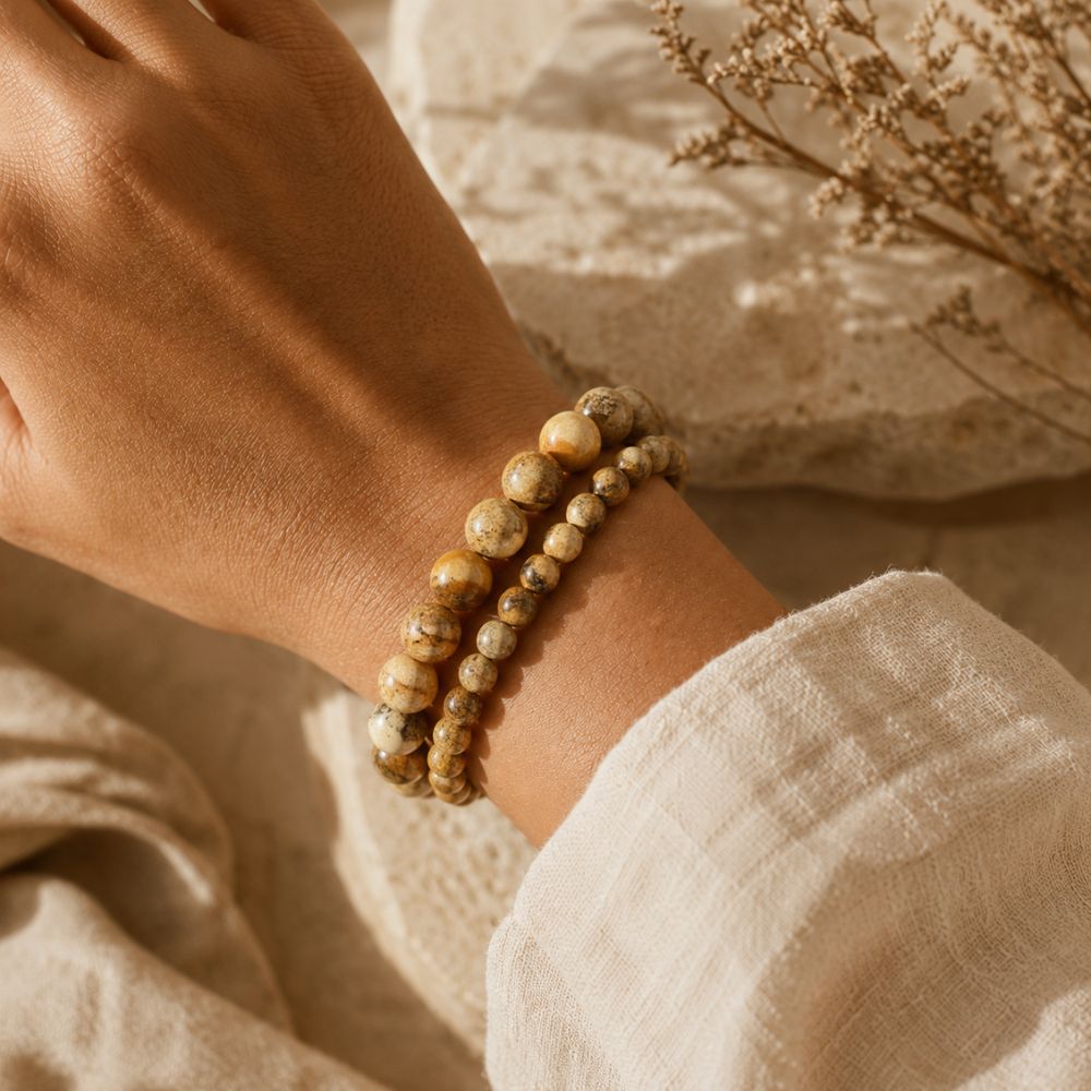 Bracelet Jaspe Paysage Naturel