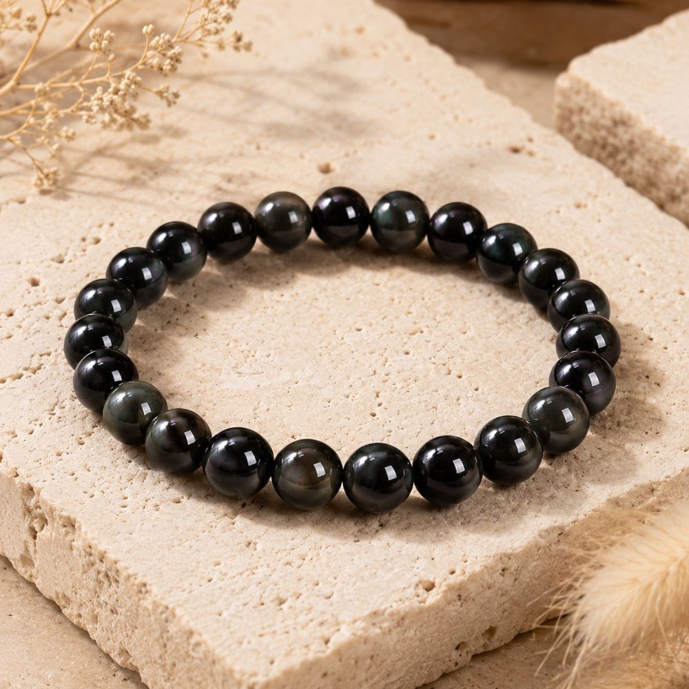 Bracelet Obsidienne Œil Céleste
