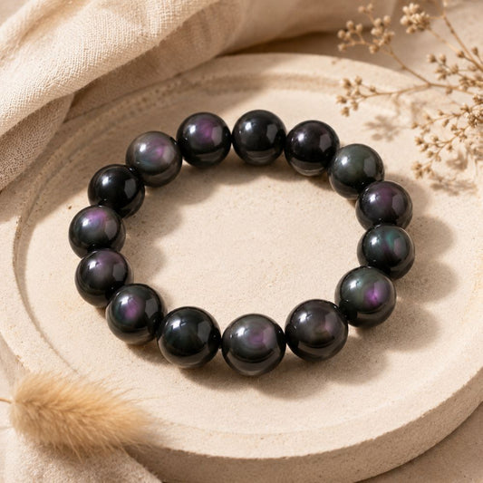 Bracelet Obsidienne Œil Céleste