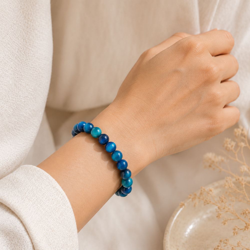 Bracelet Œil de Tigre Bleu