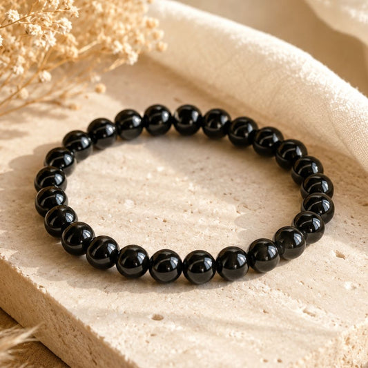Bracelet Onyx Noir en Pierres Naturelles