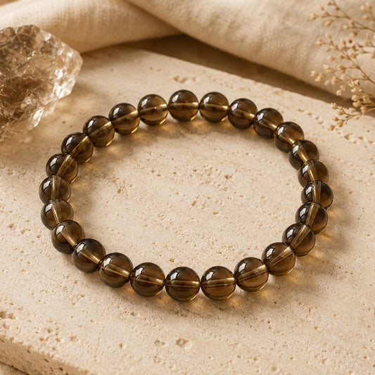 Bracelet Quartz Fumé en Pierres Naturelles
