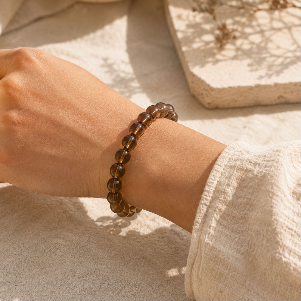 Bracelet Quartz Fumé en Pierres Naturelles