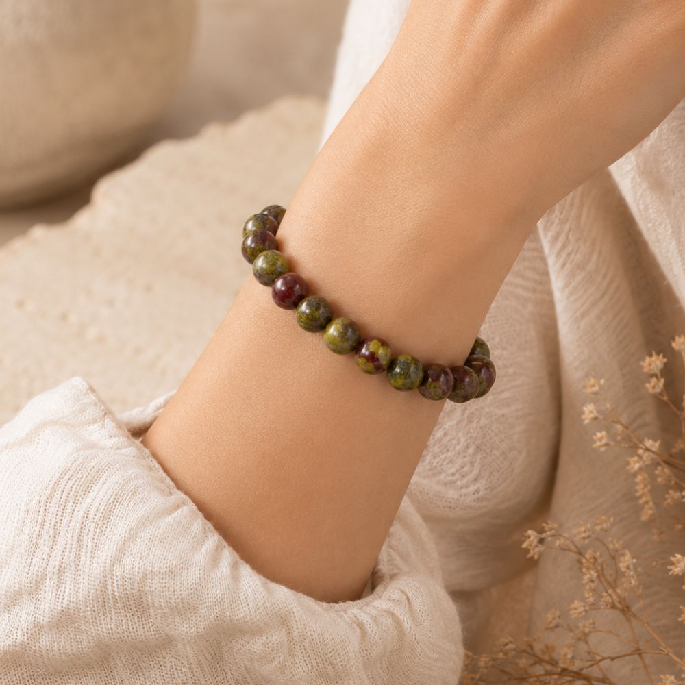 Bracelet Sang de Dragon en Pierres Naturelles