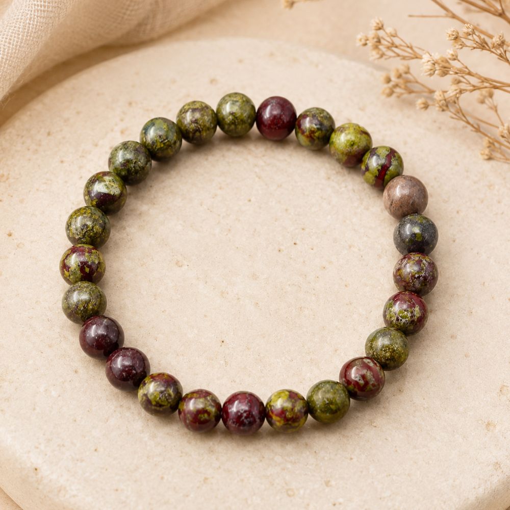 Bracelet Sang de Dragon en Pierres Naturelles
