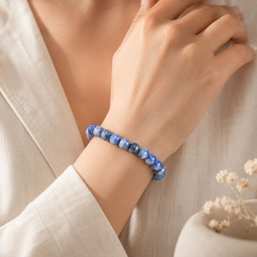 Bracelet Sodalite en Pierres Naturelles