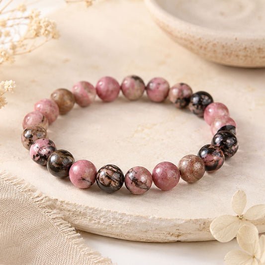 Bracelets Rhodonite en Pierres Naturelles