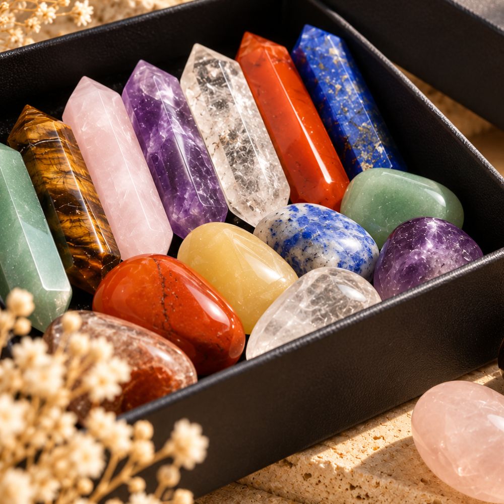 Coffret pierres naturelles – 14 pièces à découvrir
