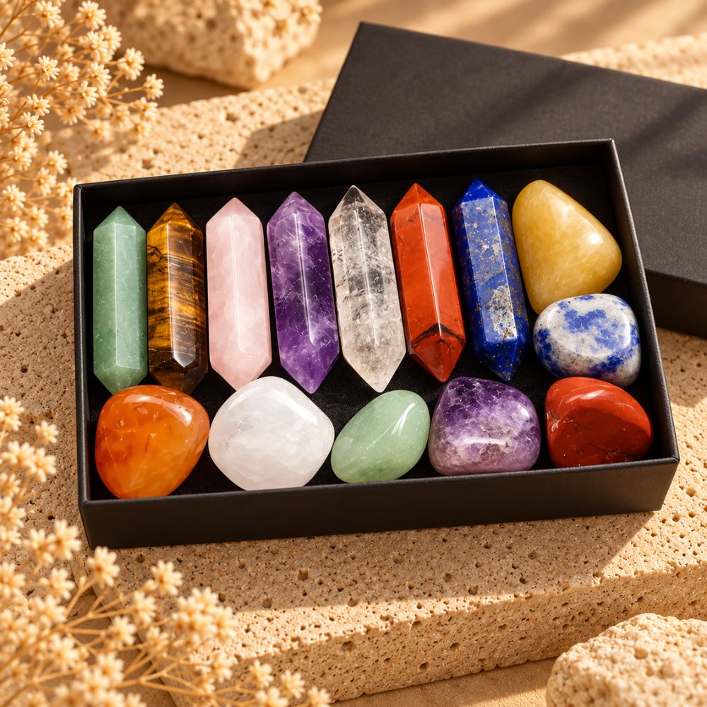 Coffret pierres naturelles – 14 pièces à découvrir