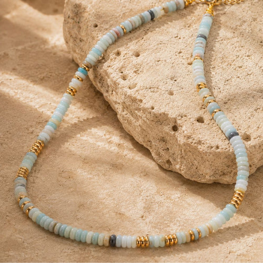 Collier Amazonite en Pierre Naturelle