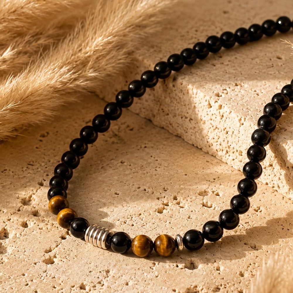 Collier Œil de Tigre Homme