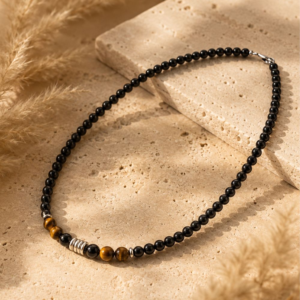 Collier Œil de Tigre Homme