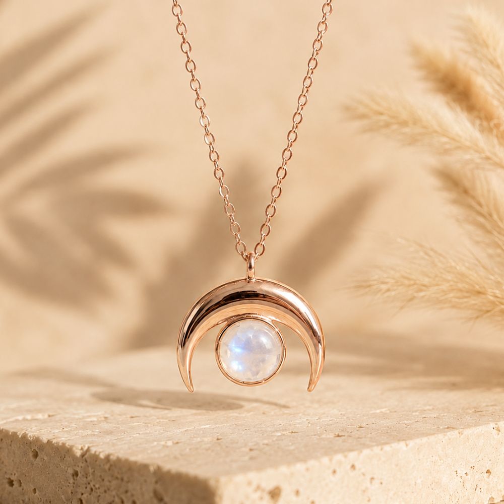 Collier Pierre de Lune en Argent 925
