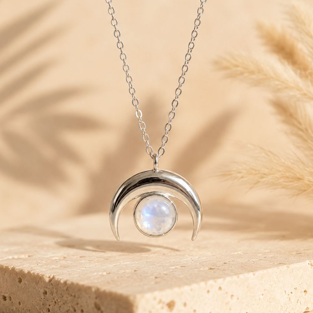 Collier Pierre de Lune en Argent 925