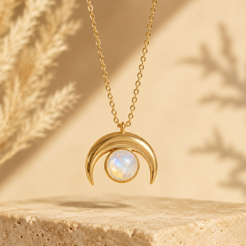 Collier Pierre de Lune en Argent 925