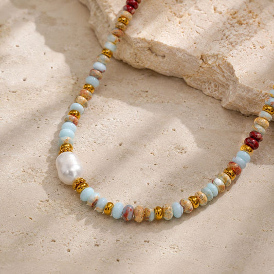 Collier Ras de Cou Pierre Naturelle