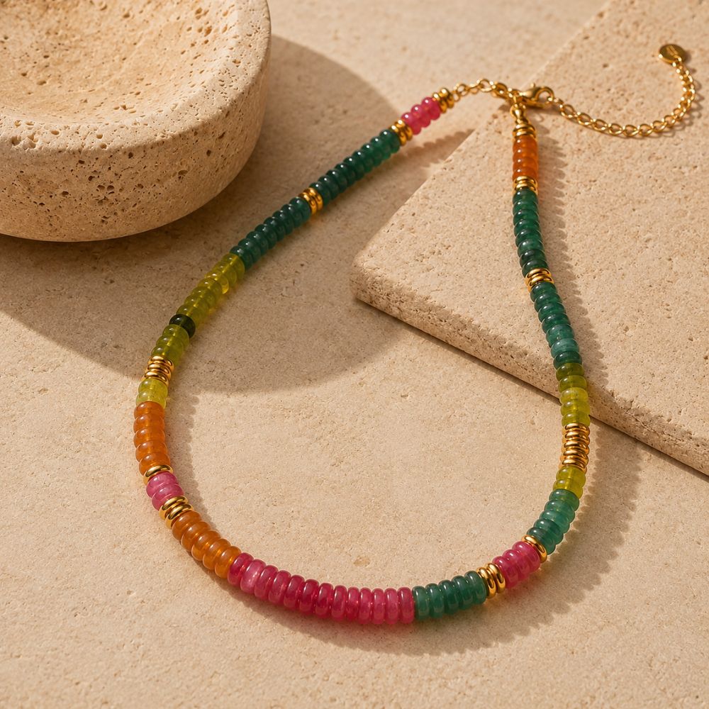Collier Tourmaline en Pierre Naturelle