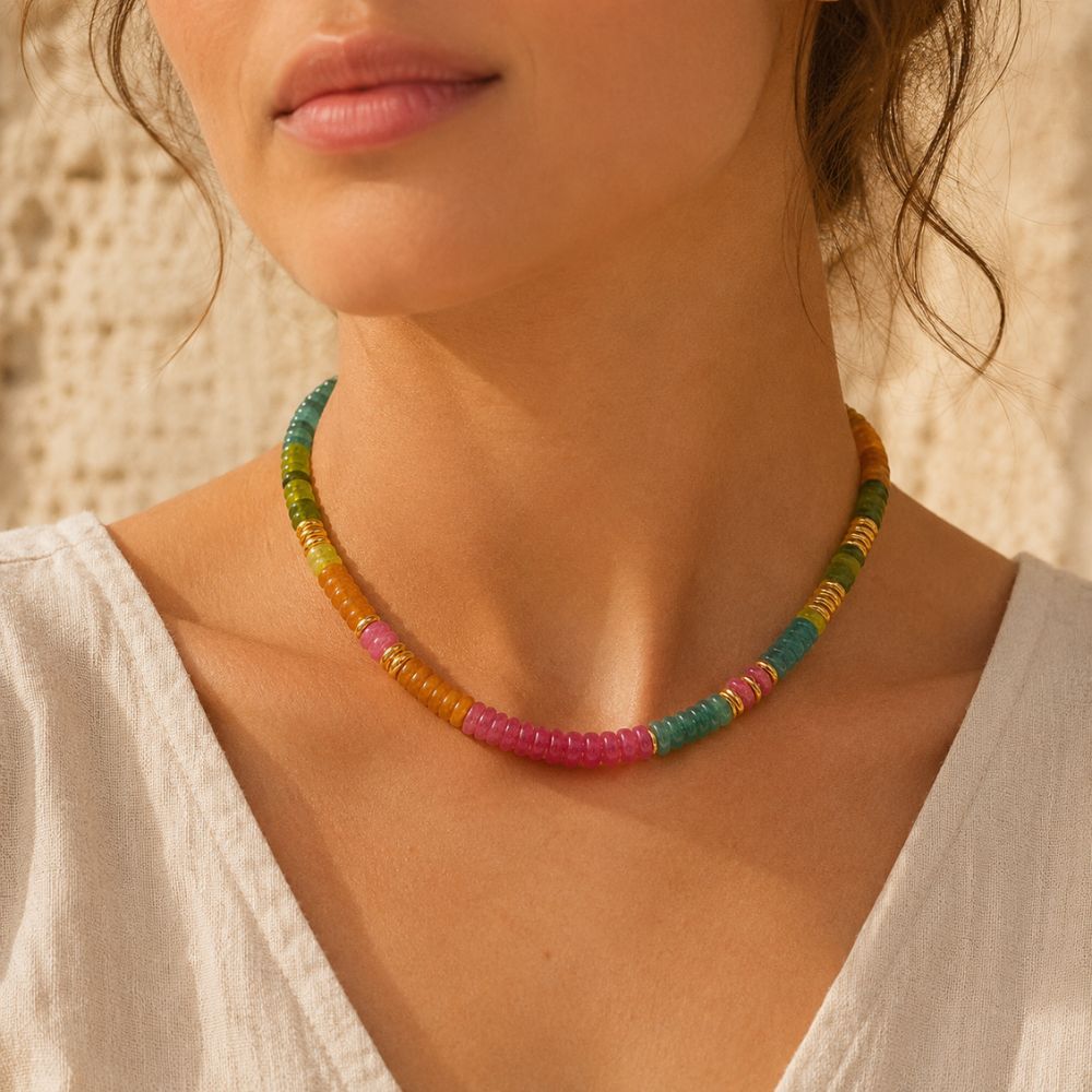 Collier Tourmaline en Pierre Naturelle