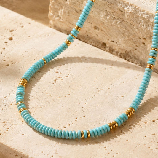 Collier Turquoise en Pierre Naturelle