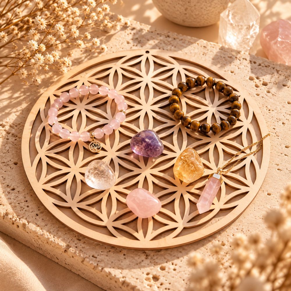 Fleur de vie en bois – 30,5 cm