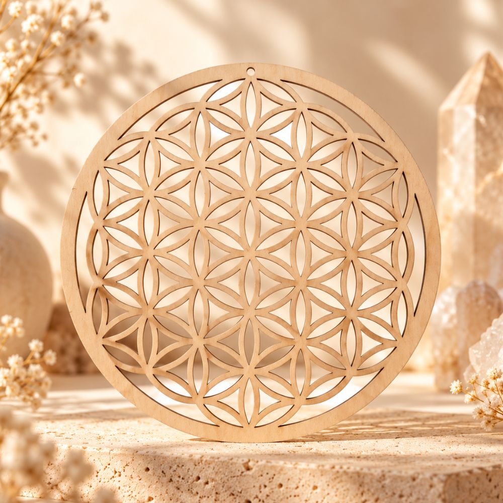 Fleur de vie en bois – 30,5 cm