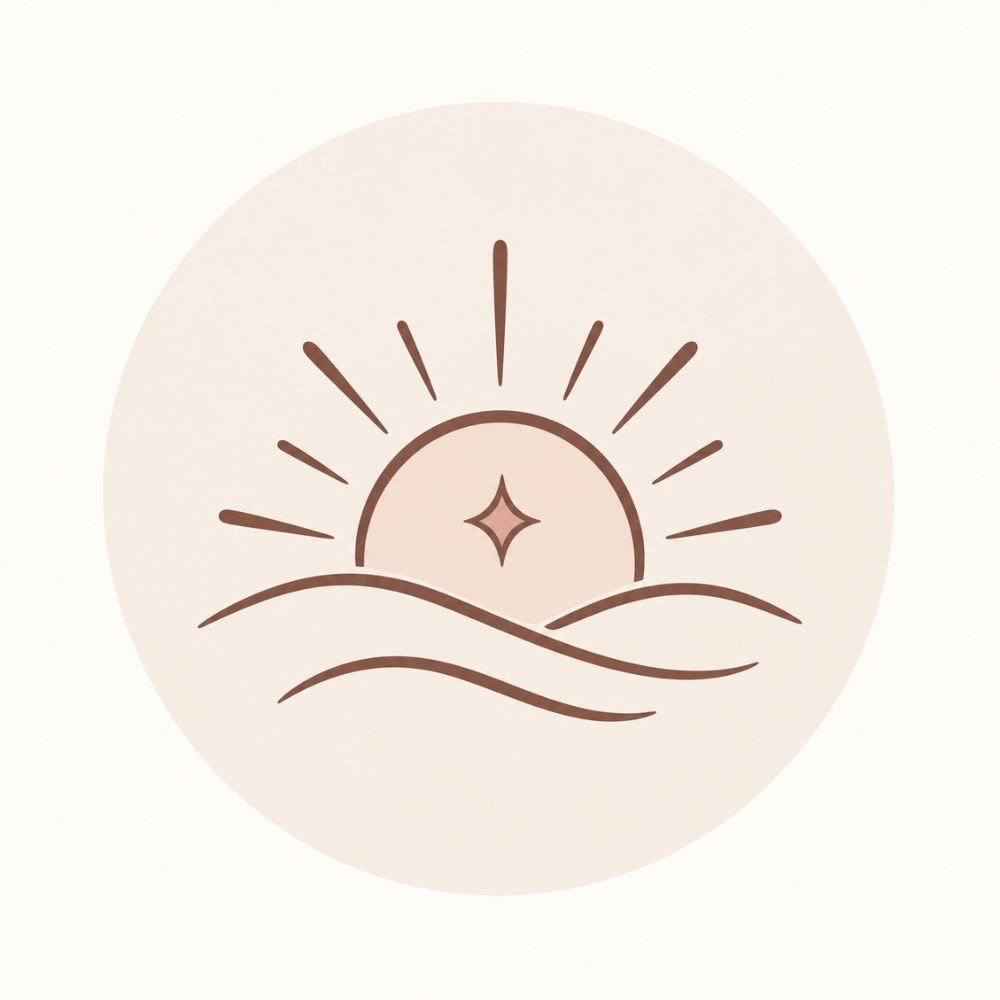 Soleil levant sur des collines, symbole de confiance et de courage
