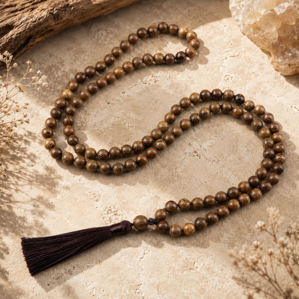 Mala 108 Perles en Bois de Santal